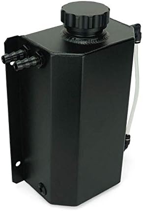 Bravedog jdm universal 2l refrigerante radiador de recuperação de recuperação de água reservatório garrafa de alumínio polido