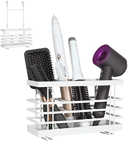 Litada solar 3 em 1 Montagem de parede/bancada/por cima do gabinete Metal Fire Hair Product & Styling Tool Organizer Storage Basket
