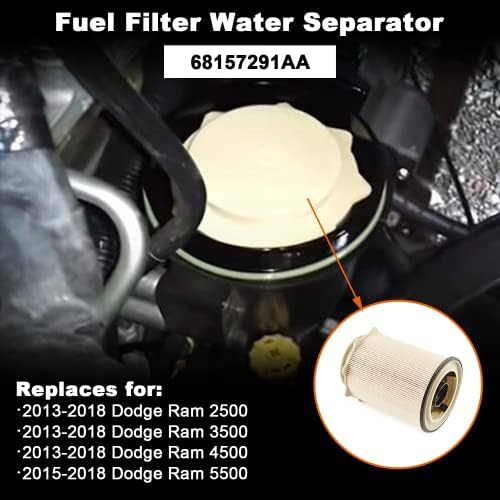 6.7 Cummins Filtro de combustível Separador de água e kit de filtro de óleo Cummins para 2019 2020 2021 RAM Turbo Diesel Motores
