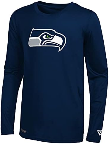 Camiseta de manga comprida do estádio masculino da nova era da NFL