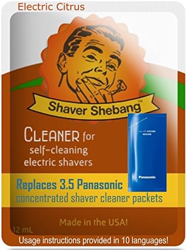 6 SS Mint Replacements para 21 pacotes de concentrado de limpador de barbear Panasonic