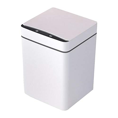 ZHAOLEI 12L Lixo inteligente pode indução automática Sensor de movimento infravermelho Dustbin Cozinha de cozinha Home Banheiro lixo Lixeira branca