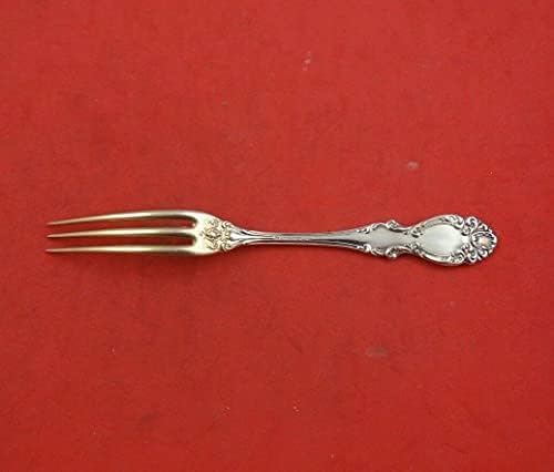 Lucerne de Wallace Sterling Silver Strawberry Fork Gold Lavado de 4 3/4 de herança