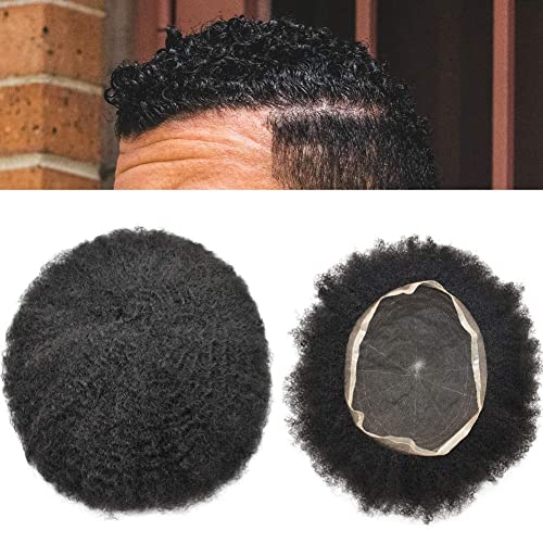 Hair Lyrical Afro Toupee for Black Men 8x10 Todos transparentes de renda francesa Chela