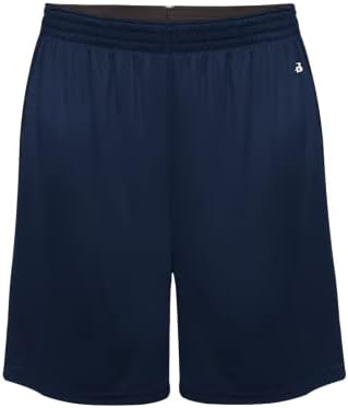 Badger Sport Reversível 6 Super Soft Youth Shorts com bolsos