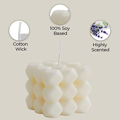 2PC Candle de bolha e figura feminina Figura de presentes | Velas de cera de soja perfumadas | Tiktok Bedroom Decor estética | Velas de aromaterapia | Decoração de casamento | Presente da moda para ela | Freesia branca