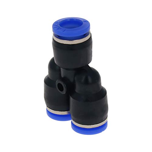 OTHMRO PY12 PLÁSTICO CONNIFICAR SPLITTER PUSH para os acessórios de tubo 12mm od push bloqueio azul 5pcs