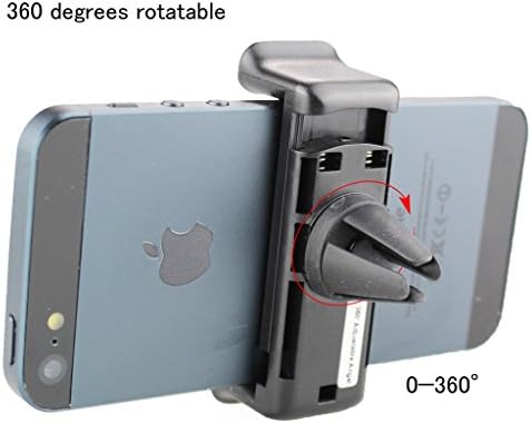 TopForCity® Smartphone Universal Air Vent de ventilação do suporte de montagem 360 ° Rotação com mandíbula expansível