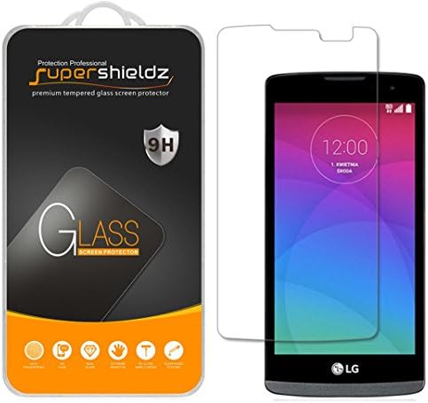 Supershieldz projetado para LG Leon LTE Protetor de tela de vidro temperado, anti -arranhão, bolhas sem bolhas