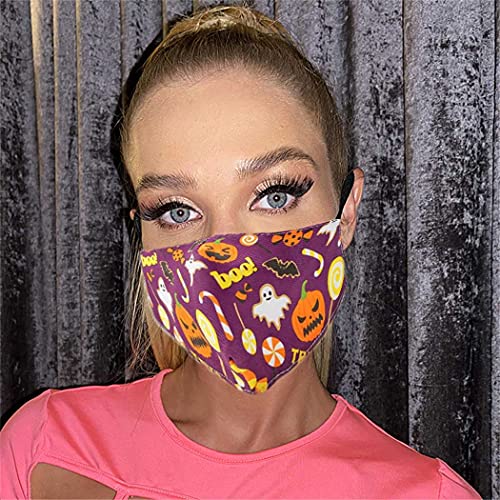 BMIRTH HALLOWEEN FACE FACE MASK GHOST GHOST PUMPINAL TAPE LAVABILÍVEL CABE