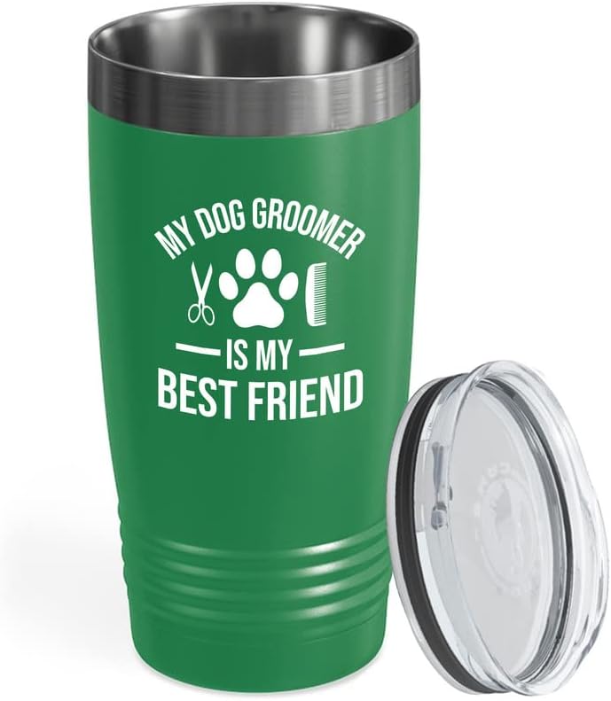 Dog Groomer Green Edition Viking Tumbler 20oz -Não é para cachorro -amante do cachorro PAW Cute filho