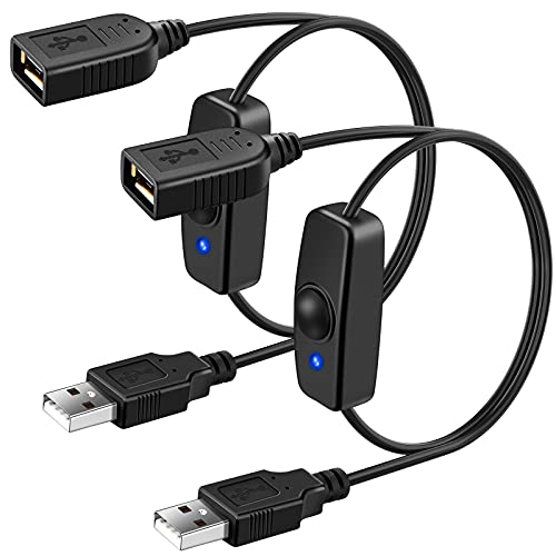 Onvian USB Power Switch, Dados de alimentação de cabo USB de 2 pacote de entrada/desligamento de cabos e energia, interruptor USB Cabo