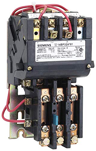 Siemens 14cp32ff81 motor de serviço pesado, sobrecarga bimetal compensada ambiental, redefinição manual/automática,