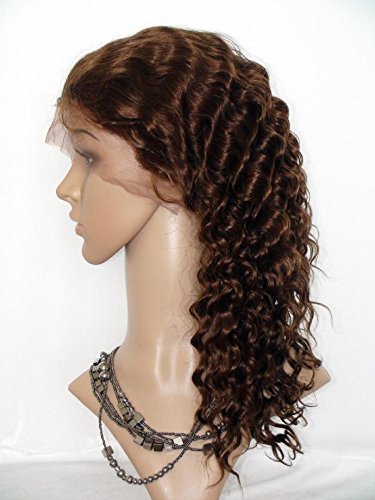 Boa quanlity 22 peruca humana para mulher negra longa peruca cheia de renda malaia virgem Remy Human Human Wave Deep Wave Color