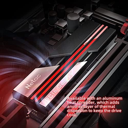 Netac 1 TB PCIE 4.0 NVME SSD M.2 2280 DIVERSÃO DE ESTADO SOLID SOLID EM REQUIVO DE CACHING SLC SLC até 7.000 MB/S Alto desempenho