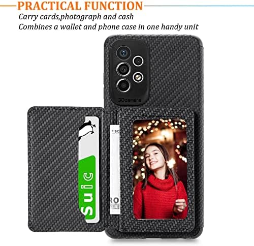 Jancalm A53 5G Caso Cartter, para a caixa Samsung A53 5G, bloqueio de RFID, carteira com kickstand, protetor de câmera, capa de