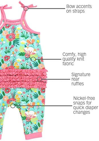 RuffleButts® Baby/Toddler Girls Ruffle Knit Bubble Rodper