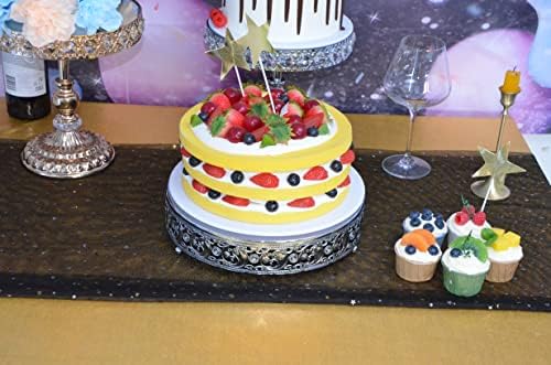 12 In Bolo Stand Metal Cupcake Stands Placa de exibição de sobremesa para aniversário de festas de casamento