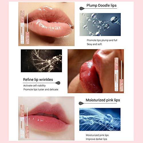 Lip Care Serum Shouhengda Lip Plumper Máscara Lips Aumento da elasticidade Lip Reduce linhas finas Reparando a essência