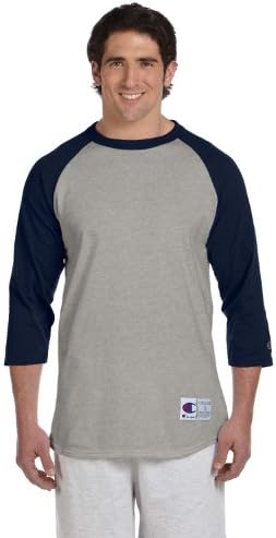 Camiseta de beisebol de raglan masculino