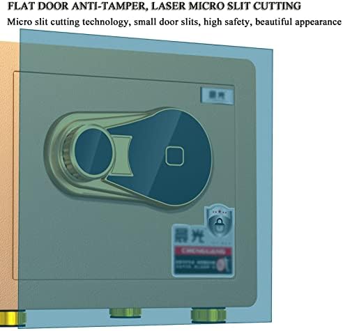 GLJ cofres Segurança segura e segura caixas de bloqueio com chaves, corte a laser, caixa de segurança biométrica de impressão digital,