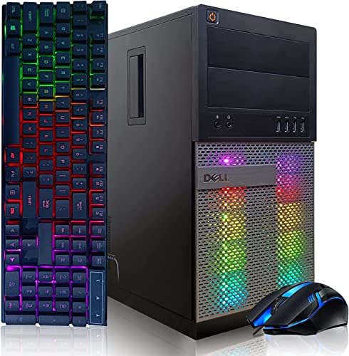 Dell RGB Gaming Desktop PC, Intel i7 3.4GHz, 32g Memory, 512g SSD, 3T, GeForce GTX 1660 Super 6g GDDR6, WiFi, BT 5.0, teclado