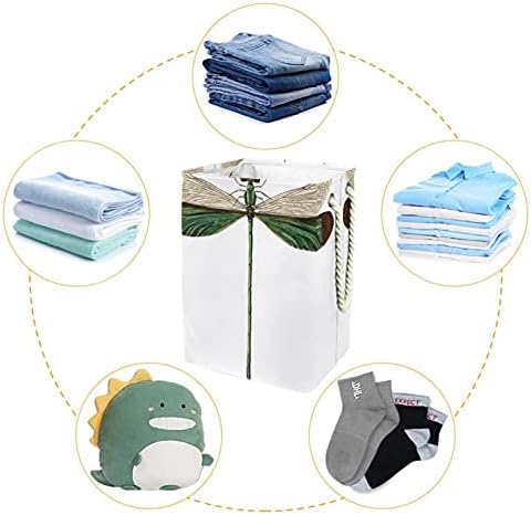 Indomer Beautiful Ragonfly grande cesto de roupa de roupa prejudicável a água para roupas de roupas prejudiciais para roupas