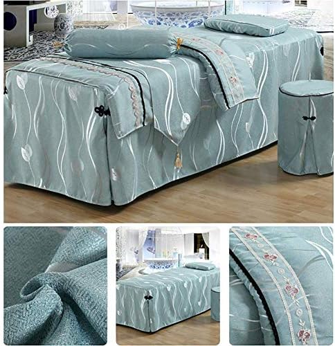 Zhuan Massage Shep Sheets Sets de 6 peças Camas de massagem saia travesseiro de tampa da capa da cama Bandeira travesseiro
