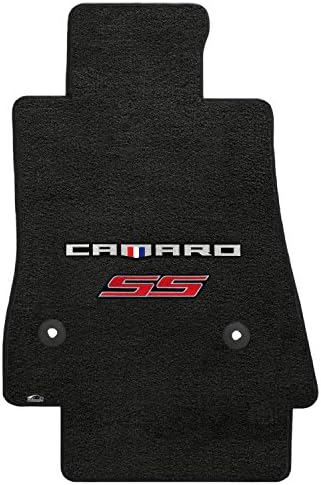 LLOYD MATS VELOURTEX TATS DE FIO PARA CAMARO -ON 2PC MATS EBONY VELOURTEX CAMARO + SS RED DUPLE LOGOTE