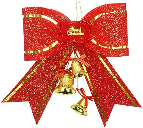 Big Size 9 Bows Bowknot Ornament Ornament Christmas Decoration Holiday Tree Hanger
