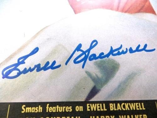 Ewell Blackwell assinou a revista autografada Sport 1948 Chicago Cubs JSA AG71967 - Revistas MLB autografadas