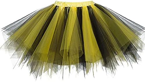 Saias de tutu para mulheres adultos adultos 50s Vintage Tulle Dance Skirt Block Ballet Tutu Dress para festa de aniversário de jogo