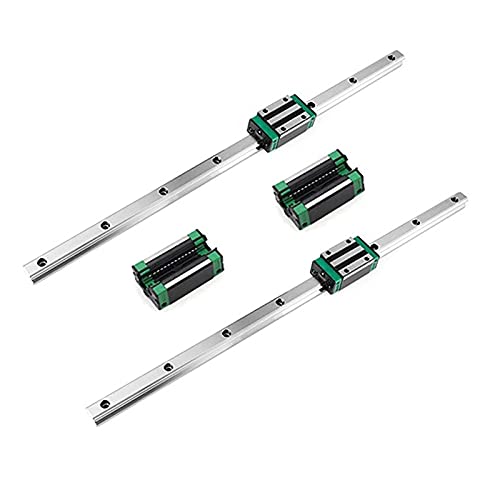 Mssoomm 15mm HGH15 Kit de trilho linear quadrado CNC 2PCs HGH15-70,87 polegada / 1800mm +4pcs hgh15 - Ca quadrado