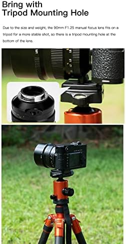 Ttartisan 90mm F1.25 FLAM FILED LENS MANUAL DE Foco Manual de Foco para Hasselblad X1D Câmera XCD