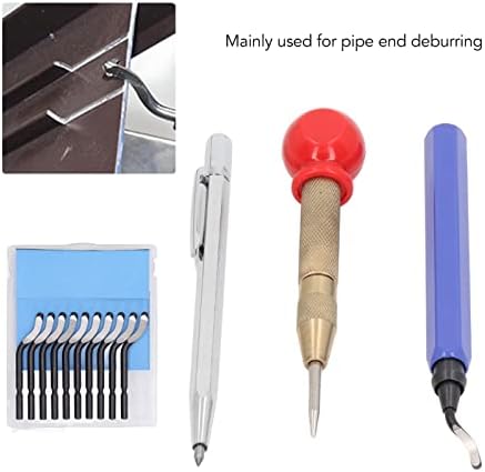 Kit de ferramentas de debriming, removedor de rebarbas de manutenção confortável fácil de substituir por caneta de rabiscos para acabamento final do tubo