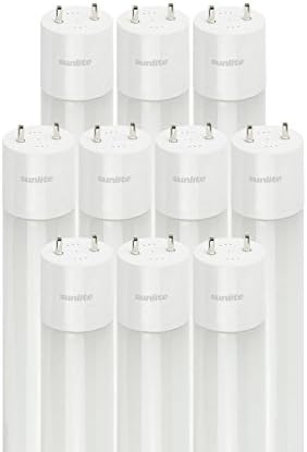 Sunlite 41006-su 2 'LED T8 LUZ TUBULAR TUBULAR, 2 pés, 10 pacote