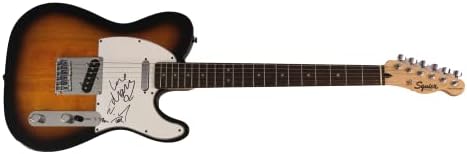 Mumford & Sons Full Band assinou o Autógrafo Fender Telecaster Guitar Garitar B W/ James Spence JSA Carta de Autenticidade - Assinada