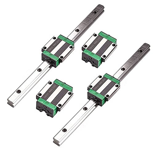 Mssoomm 15mm Hgw15 Kit de trilho linear quadrado CNC 2PCS HGW15-41,73 polegada / 1060mm +4pcs Hgw15 - Caneta de flange