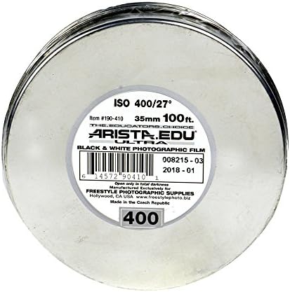 Arista Edu Ultra 400 ISO Black & White Film, 35mm x 100 pés.