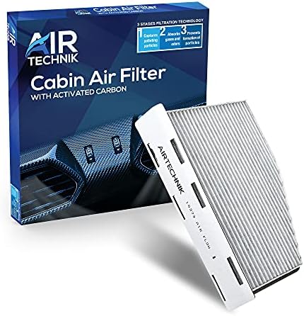 Airtechnik CF10373 Filtro de ar da cabine com carbono ativado | Se encaixa em Audi A3/A3 Quattro, Q3/TT Quattro/VW Beetle, Caddy III,