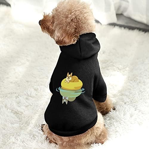 Summer Corgi personalizado capuz de cachorro de estimação macio para cães de cachorro suéteres de estimação respiráveis ​​com chapéu