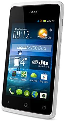 Acer líquido Z200 4 GB de fábrica branca desbloqueada Dual SIM 3G Celular celular