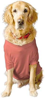 Ruse- Basic Summer Dog T-shirt Pets sólidos Crew pescoço de mangas meia camisa/vestuário/roupas/camisetas presentes para cães/grande