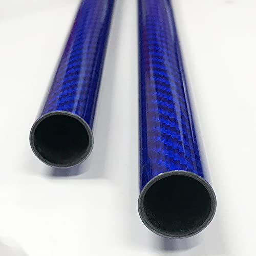 Karbxon - tubo de fibra de carbono - azul -25mm x 23mm x 1000mm - hastes de fibra de carbono ocas - tubos de carbono