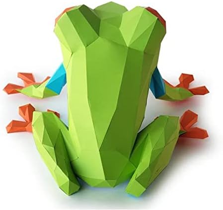 Wll-DP Tree Frog Handmade Paper Sculpture Modelo 3D Modelo