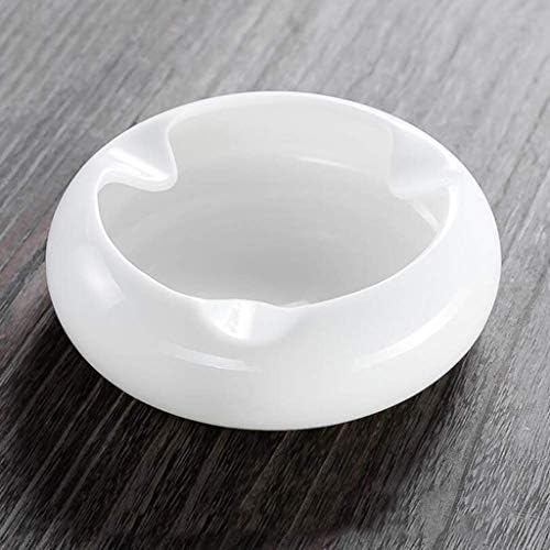 WSZJJ White Porcelain Ashtray ， Cigarro para e ao ar livre e dentro de casa do escritório de bandeja de cinzas de grande personalidade