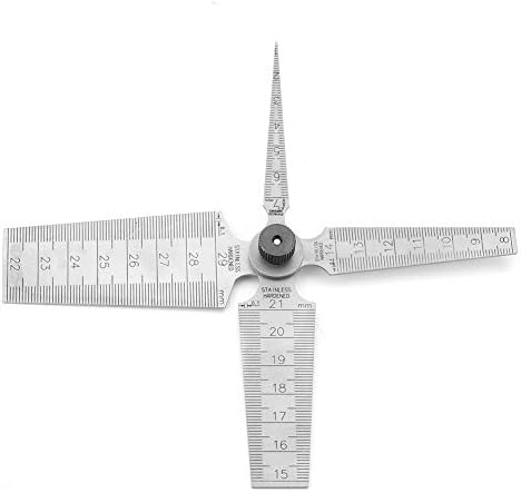 Fafeicy 1 conjunto de medidores, medidores de soldagem de soldagem em aço inoxidável, ferramenta de inspeção de orifício de réguas,