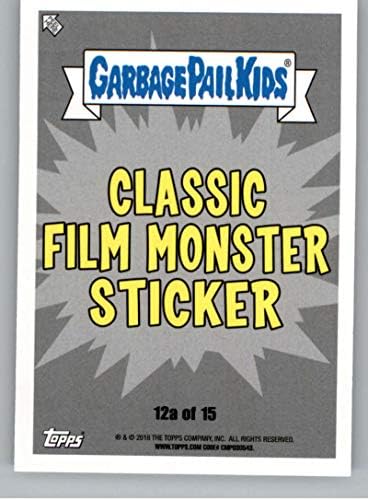 2018 Topps Garbage Bail Kids Oh, o filme clássico de horror, Monster A #12A Monster Mash Nash NÃO NÃO SPORTAÇÃO Cartão de negociação em NM ou melhor Conditon