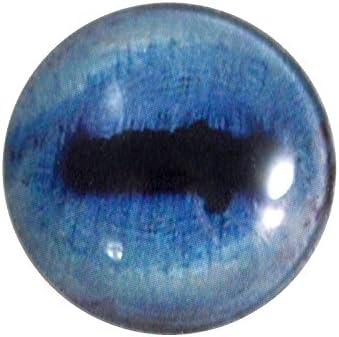 Olho de vidro de cabra azul único de 30 mm para esculturas de animais de taxidermia ou jóias fazendo artesanato