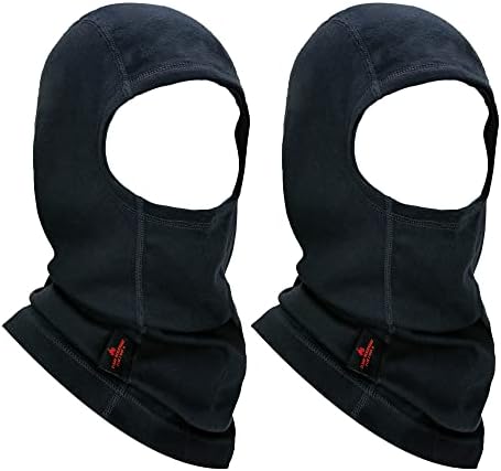 Lanlfy 2pack FR Balaclava Capuz de soldagem algodão máscara de tampa da face completa Hrc2 Protetor de pescoço arco Cabeça